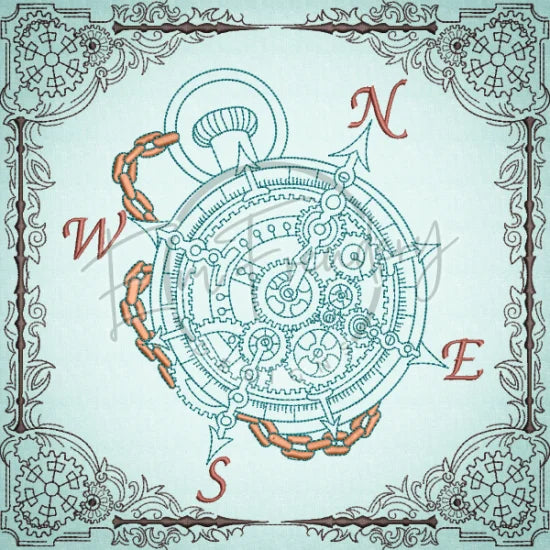 Quilt Square - Steampunk 10 10.00 X 10.00 (254mm X 254mm)