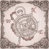 Quilt Square - Steampunk 10 5.00 X 5.00 (127mm X 127mm)