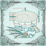 Quilt Square - Steampunk 2 10.00 X 10.00 (254mm X 254mm)