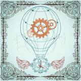 Quilt Square - Steampunk 4 10.00 X 10.00 (254mm X 254mm)