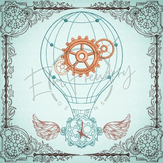 Quilt Square - Steampunk 4 10.00 X 10.00 (254mm X 254mm)