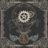 Quilt Square - Steampunk 4 7.79 X 7.79 (198mm X 198mm)