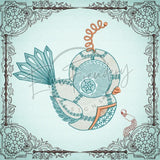 Quilt Square - Steampunk 5 10.00 X 10.00 (254mm X 254mm)