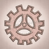 Quilt Square - Steampunk Gear Applique