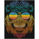 Rainbow Lion - Large Hoop