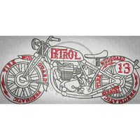 Retro Motorcycle 3.42 X 7.02