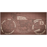 Retro Motorcycle 5.66 X 11.63