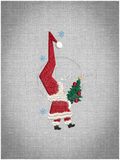 Retro Santa 3.87 X 1.70 (98.3mm X 43.2mm)