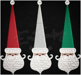 Retro Triple Santa 5.06 X 5.49 (128.5mm X 139.4mm)