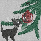 Retro Xmas Kitty 4X4
