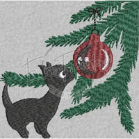 Retro Xmas Kitty 4X4