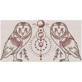 Sacred Geometry Owls 3.54 X 6.91