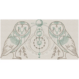 Sacred Geometry Owls 5.16 X 10.06