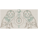 Sacred Geometry Owls 5.16 X 10.06