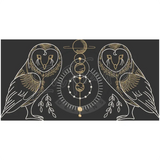 Sacred Geometry Owls 5.96 X 11.63