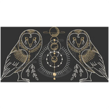 Sacred Geometry Owls 5.96 X 11.63