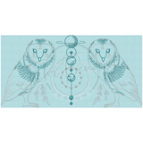 Sacred Geometry Owls 7.18 X 14.02