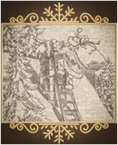 Santa Chimney Applique 10.00 X 8.18 (254Mm 207.8Mm)