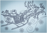 Santa’s Sleigh Sketch 4.89 X 7.01 (124.2Mm 178Mm)
