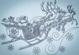 Santa’s Sleigh Sketch 4.89 X 7.01 (124.2Mm 178Mm)