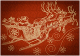 Santa’s Sleigh Sketch 6.10 X 8.74 (154.9Mm 222Mm)