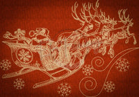Santa’s Sleigh Sketch 6.10 X 8.74 (154.9Mm 222Mm)