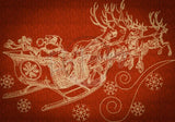 Santa’s Sleigh Sketch 6.10 X 8.74 (154.9Mm 222Mm)