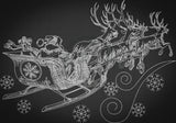 Santa’s Sleigh Sketch 9.25 X 13.25 (235Mm 336.6Mm)