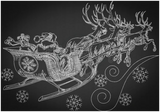 Santa’s Sleigh Sketch 9.25 X 13.25 (235Mm 336.6Mm)