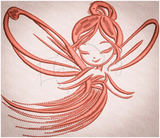 Satin Ink Fairy 4.94 X 5.76 (125.5mm X 146.3mm)