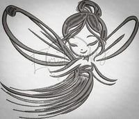 Satin Ink Fairy 6.13 X 7.14 (155.7mm X 181.4mm)