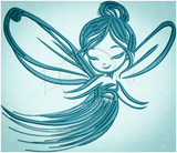 Satin Ink Fairy 7.71 X 8.98 (195.8mm X 228.1mm)