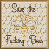 Save The Bees Applique 4X4