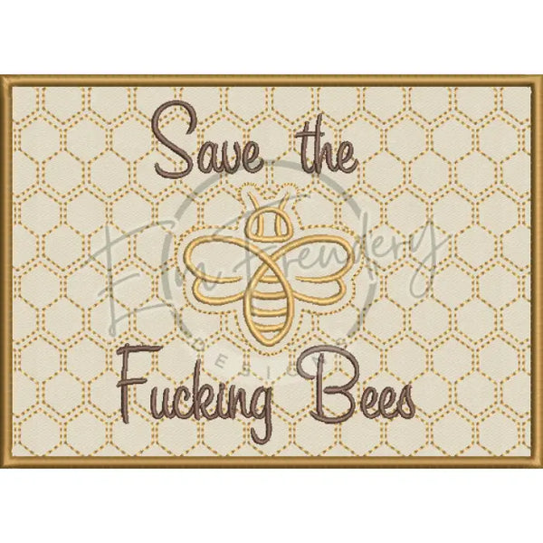 Save The Bees Applique