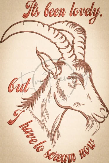 Screaming Goat 13.36 X 9.00 (339.3mm X 228.6mm)