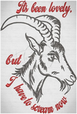 Screaming Goat 6.90 X 4.65 (175.3mm X 118.1mm)