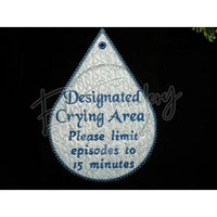 Sign 10X7 - Crying Area