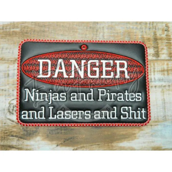 Sign 5X7 - Danger & Shit