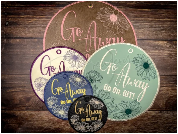 Sign - Go Away – EmFreudery Designs