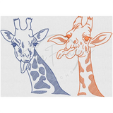 Silly Giraffes 6.19 X 8.57