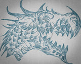 Sketch Dragon Head 4.92 X 6.21 (125mm X 157.7mm)