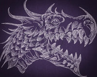 Sketch Dragon Head 6.10 X 7.70 (155mm X 195.6mm)