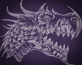 Sketch Dragon Head 6.10 X 7.70 (155mm X 195.6mm)