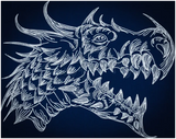 Sketch Dragon Head 7.70 X 9.70 (195.6mm X 246.4mm)