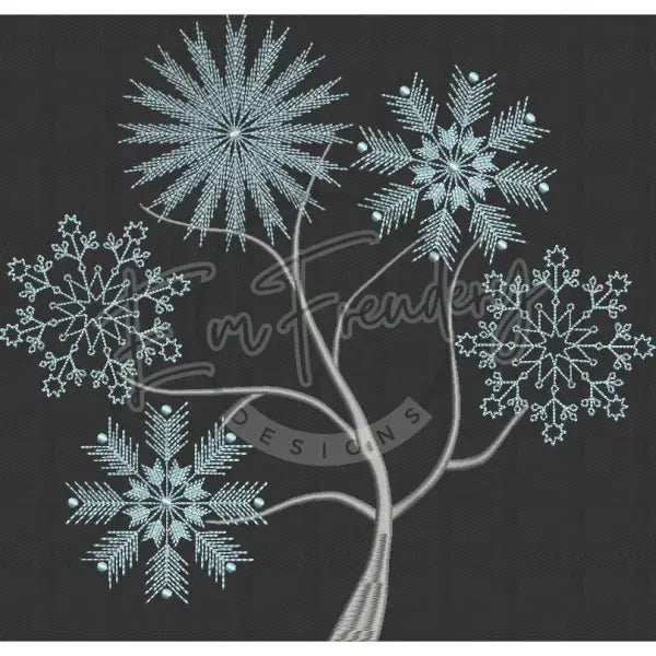 Snowflake Tree - Large Hoop