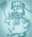 Snowman Sketch 10.70 X 9.25 (271.8mm X 235mm)