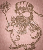 Snowman Sketch 5.83 X 5.04 (148.1mm X 128mm)