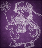 Snowman Sketch 7.06 X 6.10 (179.3mm X 154.9mm)