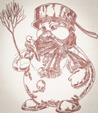 Snowman Sketch 8.88 X 7.68 (225.6mm X 195.1mm)