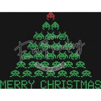 Space Invader Xmas Tree - Large Hoop